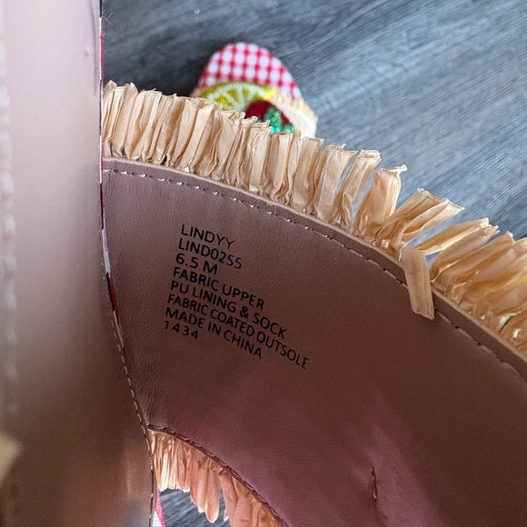 NWOB Betsey Johnson Lindyy Fruit Slide Sandals - Picture 4 of 4